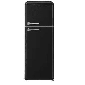 CAMPOMATIC Top Mount Defrost Fridge Black